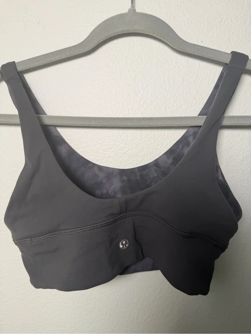 lululemon athletica Align Diamond-Dye Graphite Reversible Sports Bra Size 6